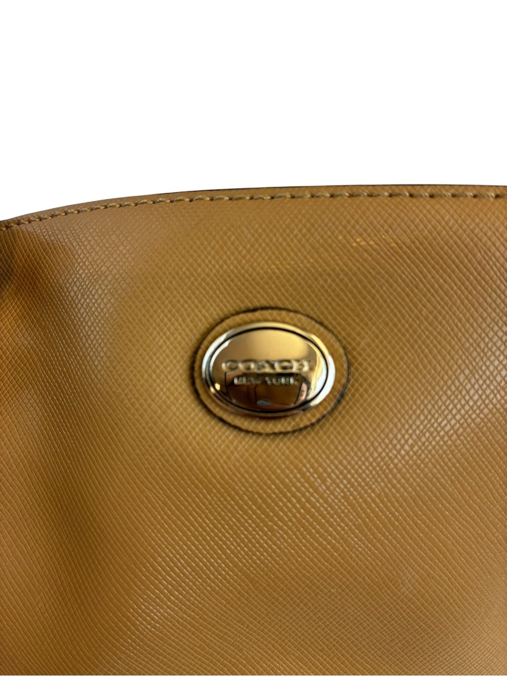 Coach Two-Tone Tan and Cream Dome Satchel - Picture 8 of 11